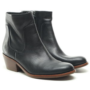 Sofft Giliana Leather Ankle Boots & Booties Women 8 Black